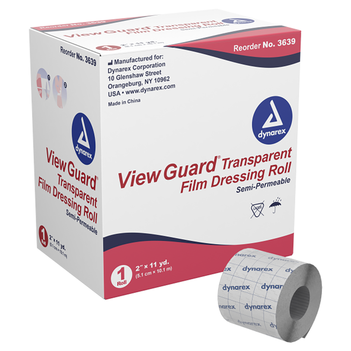 Dynarex® 2` x 11yds View Guard Transparent Dressing Roll #3639