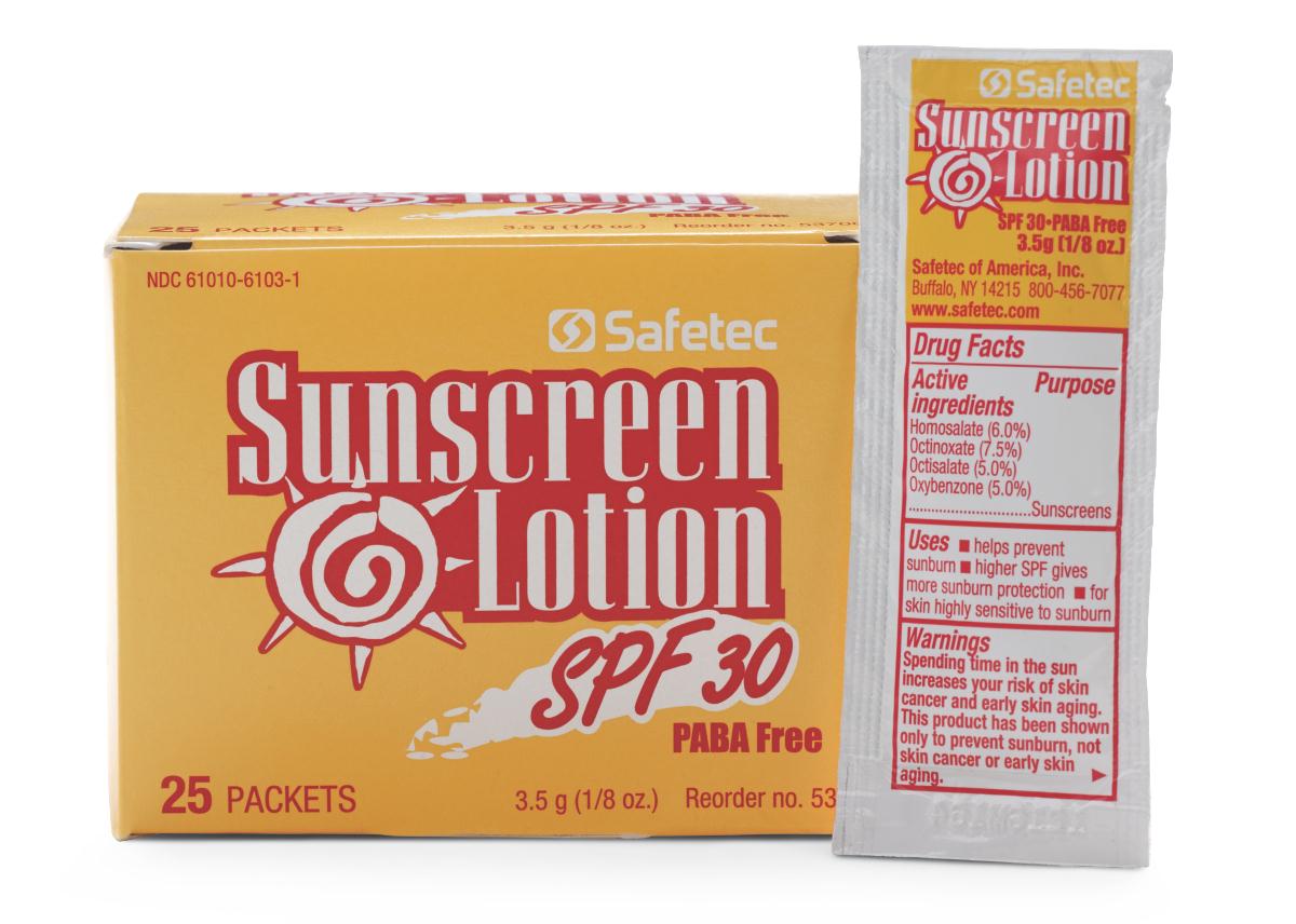 Safetec®3.5克SPF 30的防晒乳液