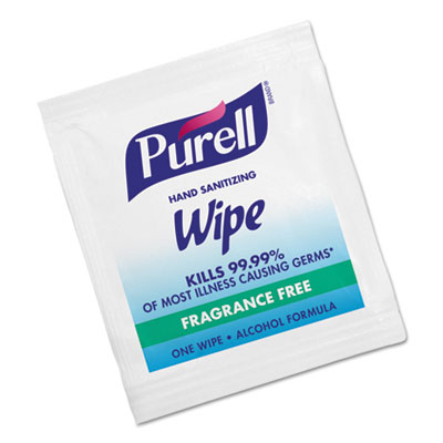 #9021-1M Purell®单独包装的即时洗手湿巾，1000次