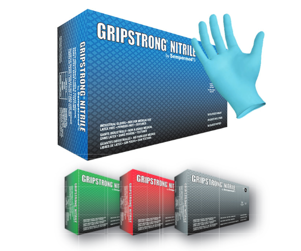 Sempermed®GripStrong®蓝色防静电丁腈手套