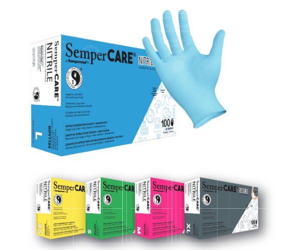 Sempermed®SemperCare®ESD认证丁腈测试手套