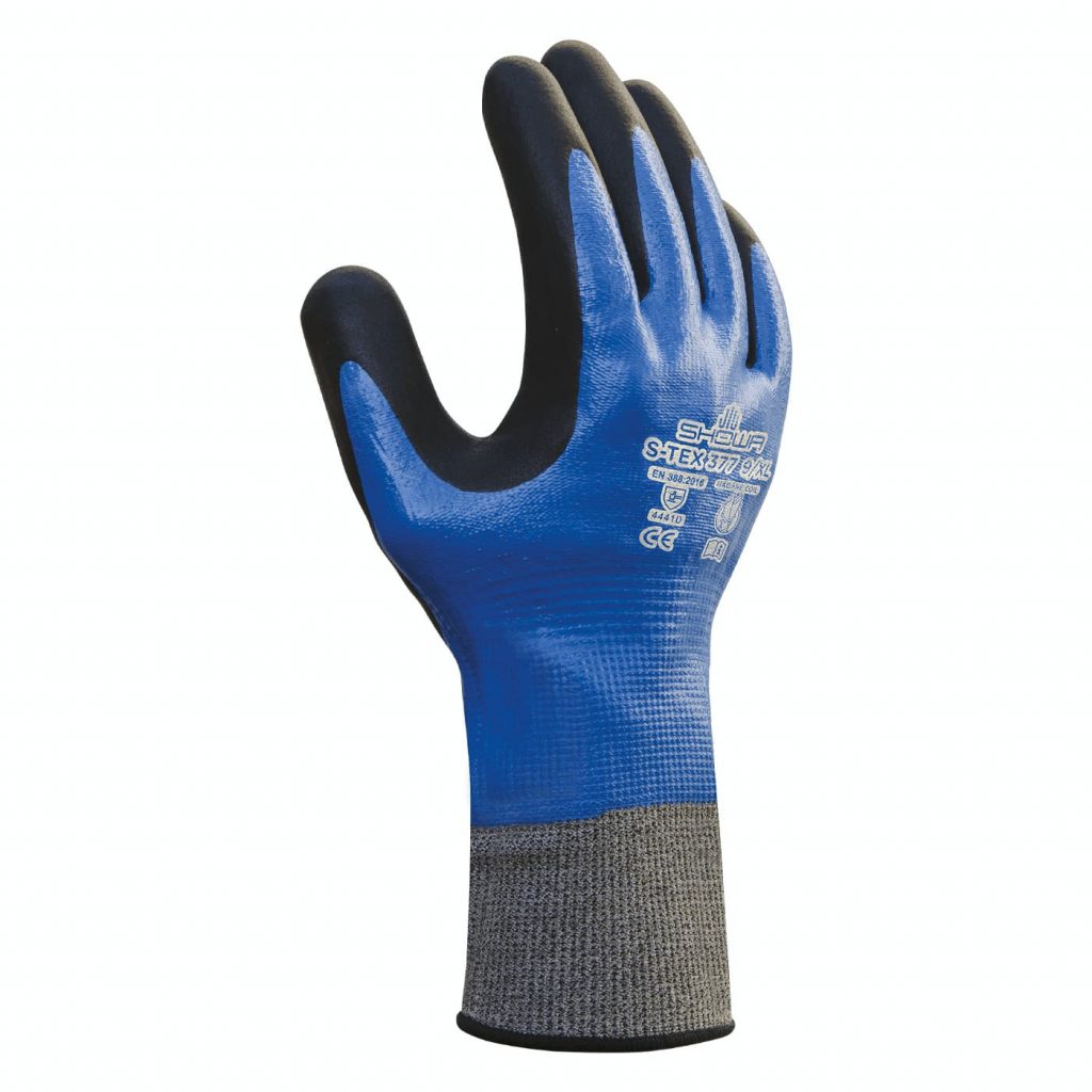 Showa® S-Tex® 377 Dual Nitrile Coated Hagane Coil A4 Work Gloves