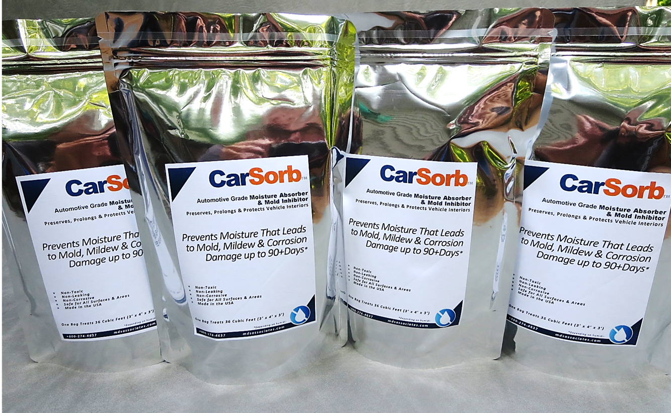 CarSorb™水分Absorber & Mold Inhibitor Storage Packs