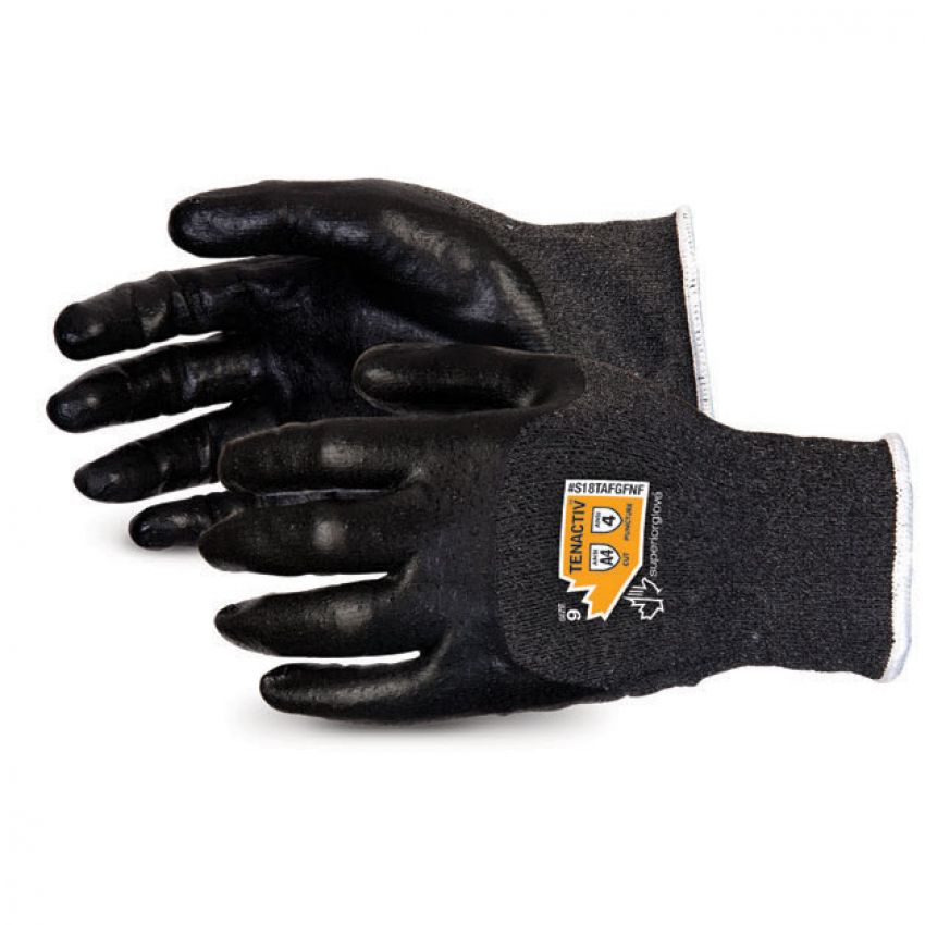 #S18TAFGFNF Superior Glove® TenActiv™ Ultrafine 18-Gauge Composite Filament Fiber Knit Glove with 3/4 Foam Nitrile Palm