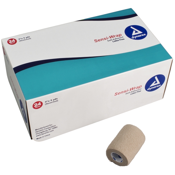 3189 Dynarex Latex Free Sensi-Wrap 3` x 5 yds Rolls