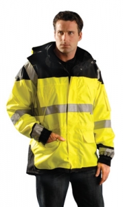 #OCCWBYL OccuNomix Coated Safety Windbreaker w/ 3M™ Scotchlite™ Reflective Material - Class R3