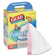 Glad®ForceFlex™拉绳高厨房袋