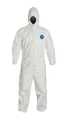 TYT127SWH杜邦™Tyvek®400限量使用连体工作服带兜帽和弹性