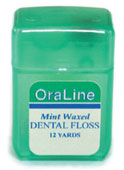 #33830 Oraline 12码薄荷蜡尼龙牙线