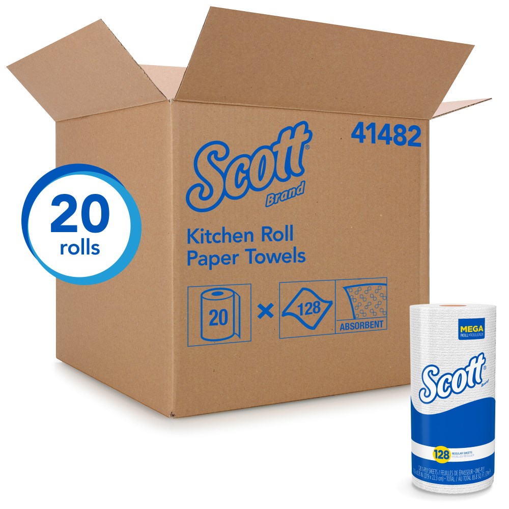 Kimberly Clark®Scott®41482超大厨房卷纸巾(20/128ct)